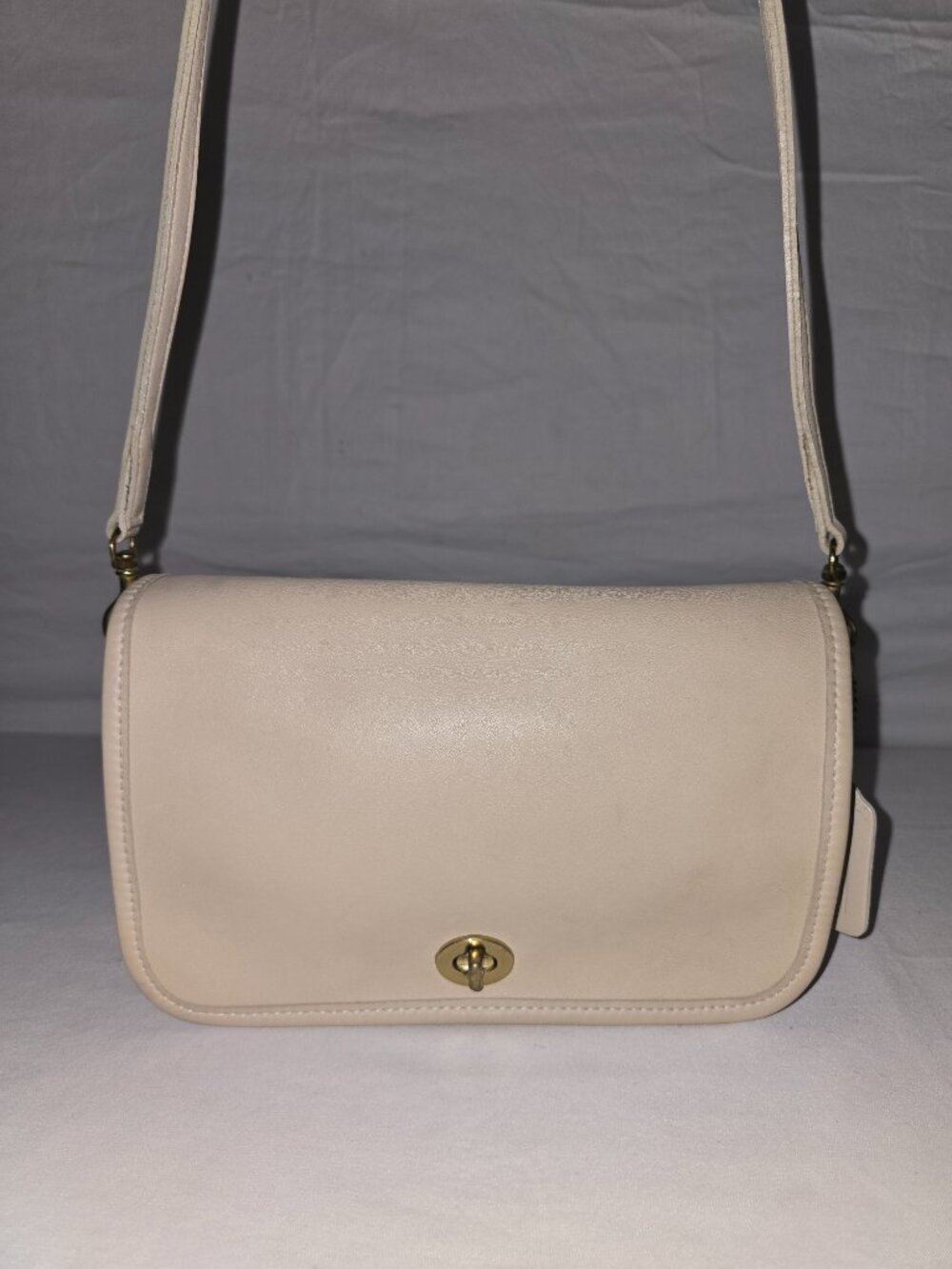 Vtg 1999 Coach Bone Leather Pocket Purse 9755 Crossbody Bag Clutch Costa Rica